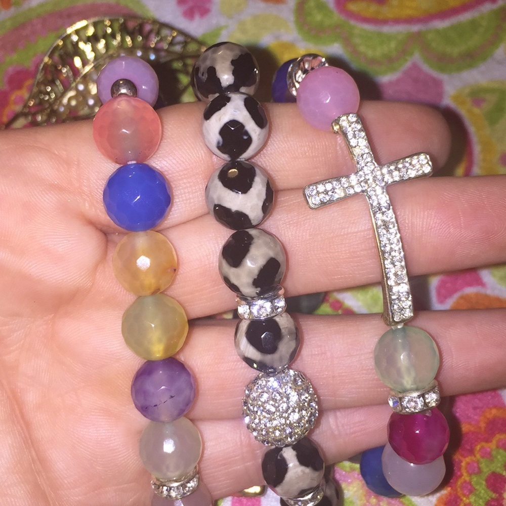 Genuine Stone Bracelets OSFM BN(wot)